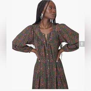 XIRENA Navy Floral Esme Dress